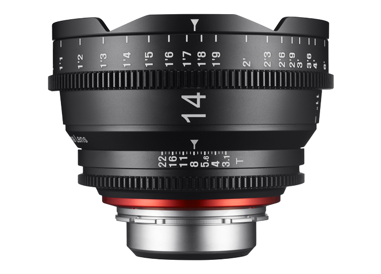 Samyang Xeen 14mm T3.1 Professional Cine Lens For Canon Feet