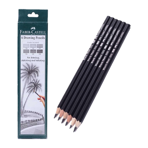 Detec™ Faber Castell Drawing Pencils Set of 6pcs (pack of 10)