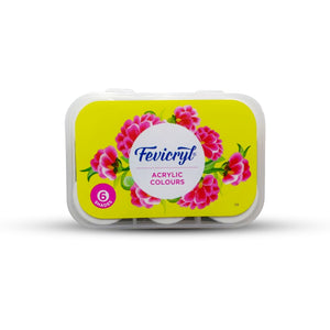 Fevicryl Acrylic Colors 6 Shades, Pack of 3