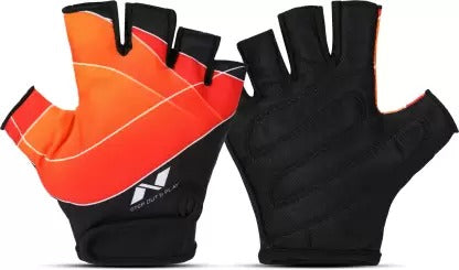 Open Box Unused Nivia Crystal Gym & Fitness Gloves Orange Pack of 2