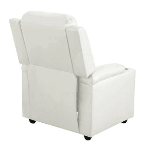 Detec™Classy 1 Seater Manual Recliner With Cupholders White Colour