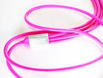 गैलरी व्यूवर में इमेज लोड करें, 3 - in - 1 USB Type Data &amp; Charging Cable - Type C &amp; Micro USB &amp; Lightning Port - Pink- 1 Meter - 2 A - Detech Devices Private Limited
