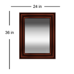 Load image into Gallery viewer, Detec™ Solid Wood Hand Carved Wall Mirror 36 inches
