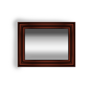 Detec™ Solid Wood Hand Carved Wall Mirror 36 inches
