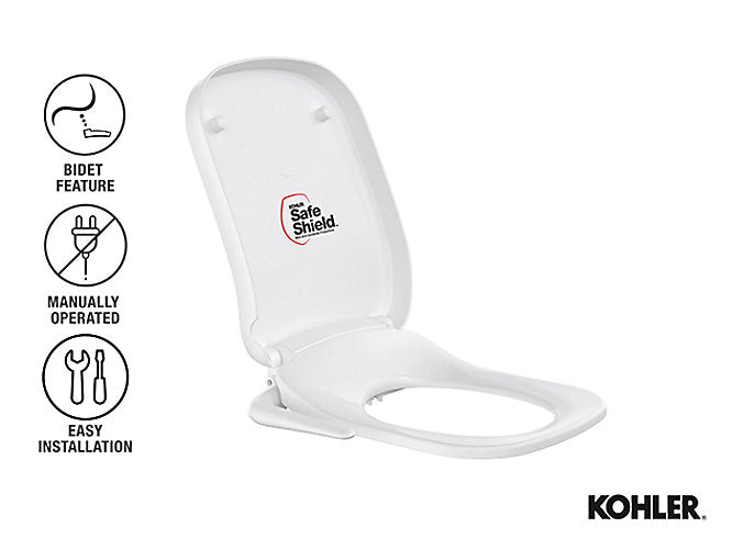 Kohler Pureclean Manual cleansing bidet seat (Square)