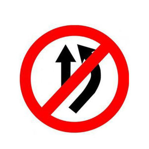 Detec™ Overtaking Prohibited Sign Board