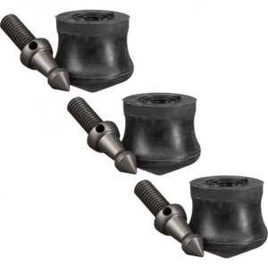 Gitzo Short Spikes and Rubber Feet 38mm Set of 3 Gsf38s