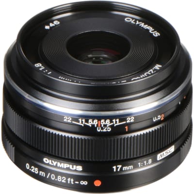 Olympus M.zuiko Digital 17mm F 1.8 Lens Black