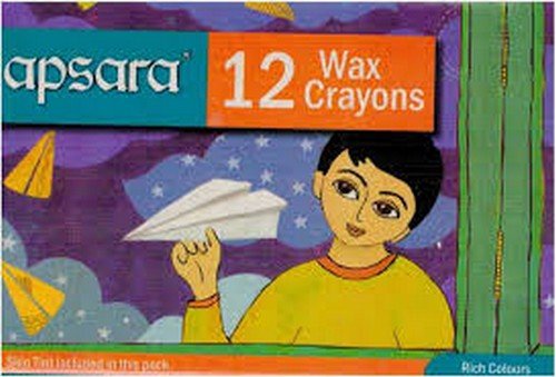 Apsara Wax Crayon 12 Shades Pack of 30