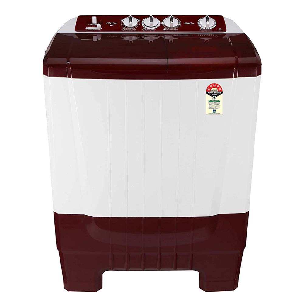 Onida 8.0 kg Semi-automatic Top Load Washing Machine (S80SCTR, Lava Red)