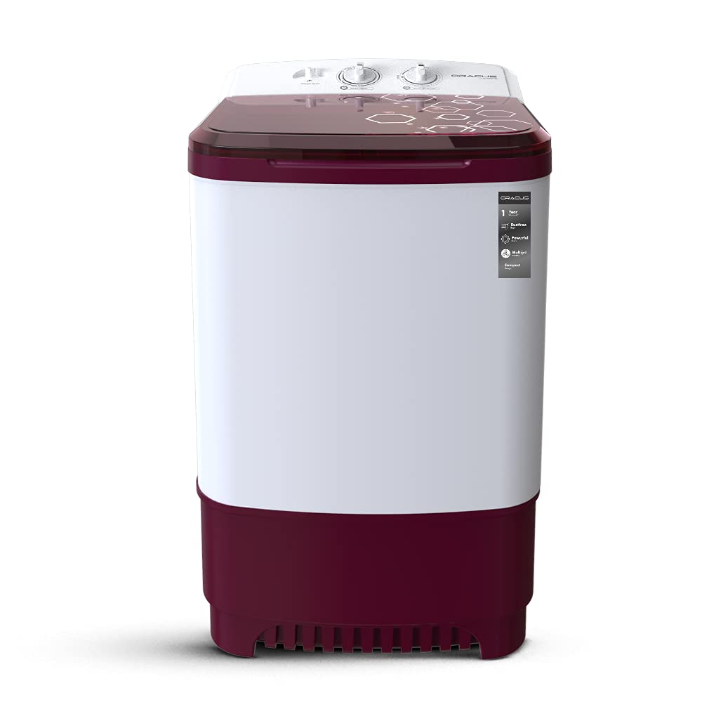 Oracus Single Tub Washing Machine Semi Automatic 7.5 kg