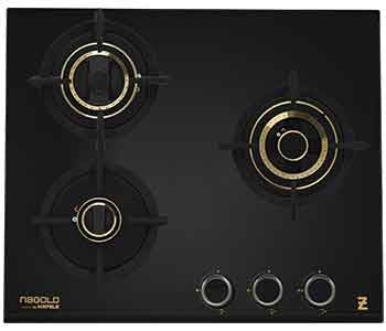 Hafele Zeta 360 60 Cm Built In 3 Zeta Brass Burners Gas Hob