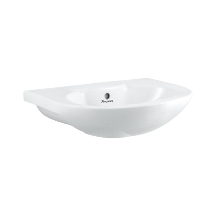 Parryware Wall Mounted Semi Circle Shaped White Basin Area Titan C0436