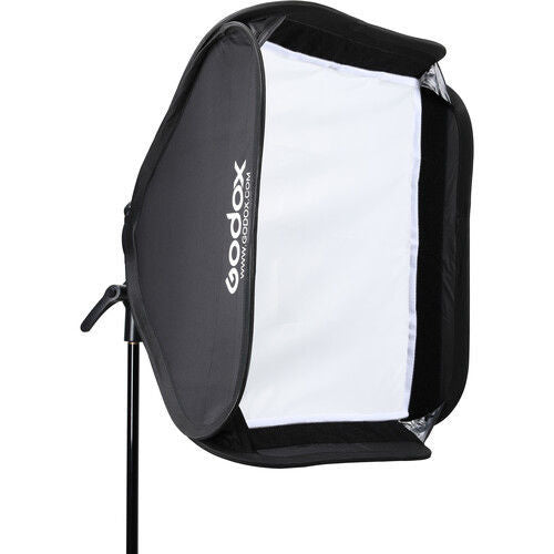Godox S2 Bowens Mount Bracket With Softbox, Grid & Carrying Bag Kit