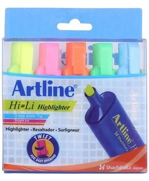Detec™ ARTLINE HI-LI HIGHLIGHTER - PACK OF 20 MIX COLOURS