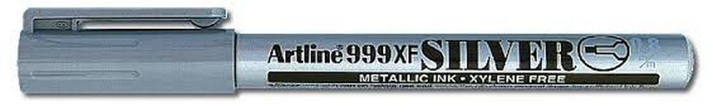 Detec™ Artline FD0015000002 0.7mm मेटल टिप मैटेलिक इंक सिल्वर मार्कर (2 का पैक)