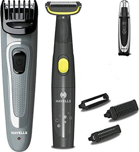 Havells GS6555 Beard Trimmer Body Groomer and Nose Trimmer Black