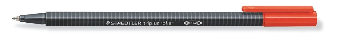 Detec™ Staedtler Triplus Roller 403-2 Triangular Rollerballs - Red- Pack of 10