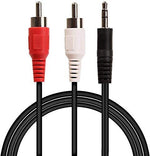 Load image into Gallery viewer, Open Box, Unused BigPlayer 3.5mm Stereo Male to 2 RCA Male Audio Cable 1.5 Meters Pack of 2
