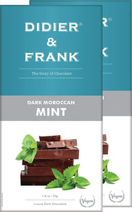 Didier & Frank Mint Dark Chocolate, 50g (Pack of 2)