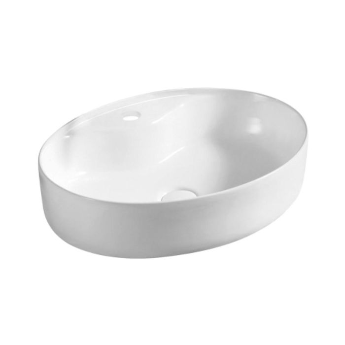 Parryware Table Top Oval Shaped White Basin Area Inslim C041M