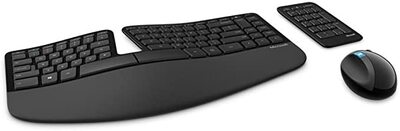 Microsoft Sculpt Ergonomic Wireless Desktop Keyboard And Mouse Black