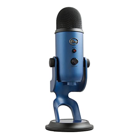 स्ट्रीमिंग रिकॉर्डिंग के लिए अप्रयुक्त ब्लू यति यूएसबी माइक्रोफोन बॉक्स खोलें