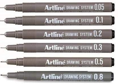 Detec™ Artline Drawing System Technical Pens Drafting Cartooning