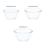 Load image into Gallery viewer, Borosil IH22MB05913 Set / 3 Mxg Bowls 500 ml + 900 ml + 1.3 L Pack of 4
