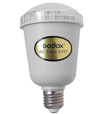 Used Godox S45T Light Control AC Slave Flash Bulb Lamp For Photo Studio Lighting 110V