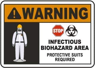 Detec™ Infectious Biohazard Area Sign Board