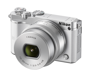 Nikon 1 J5 20.8MP Digital SLR Camera (Black) with 10-30mm VR Lens