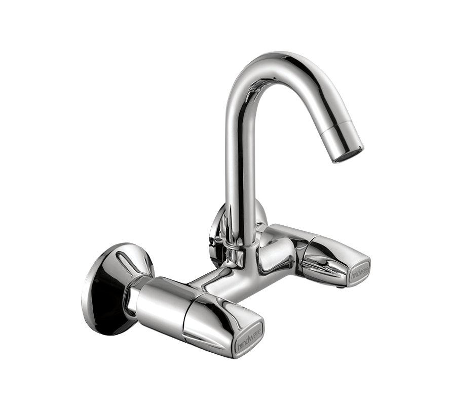 Hindware Cedar Sink Mixer With Swivel (Wall Mounted) F720020