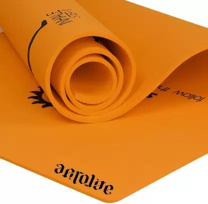 Open Box Unused Aerolite Sun Salutation 28 X 78 Orange 10mm Yoga Mat