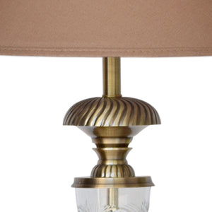 Detec Beige Brass Table Lamp