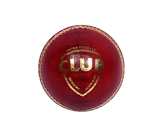 Open Box Unused SG Club Cricket Ball Leather Red Standard Size