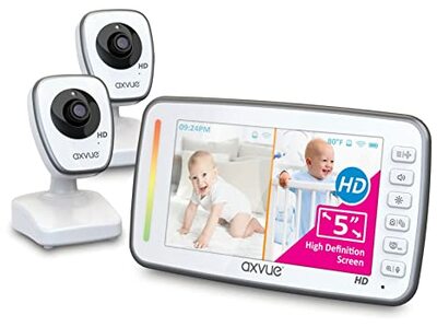 HD Video Baby Monitor, 720P 5 Inch HD Display IPS Screen
