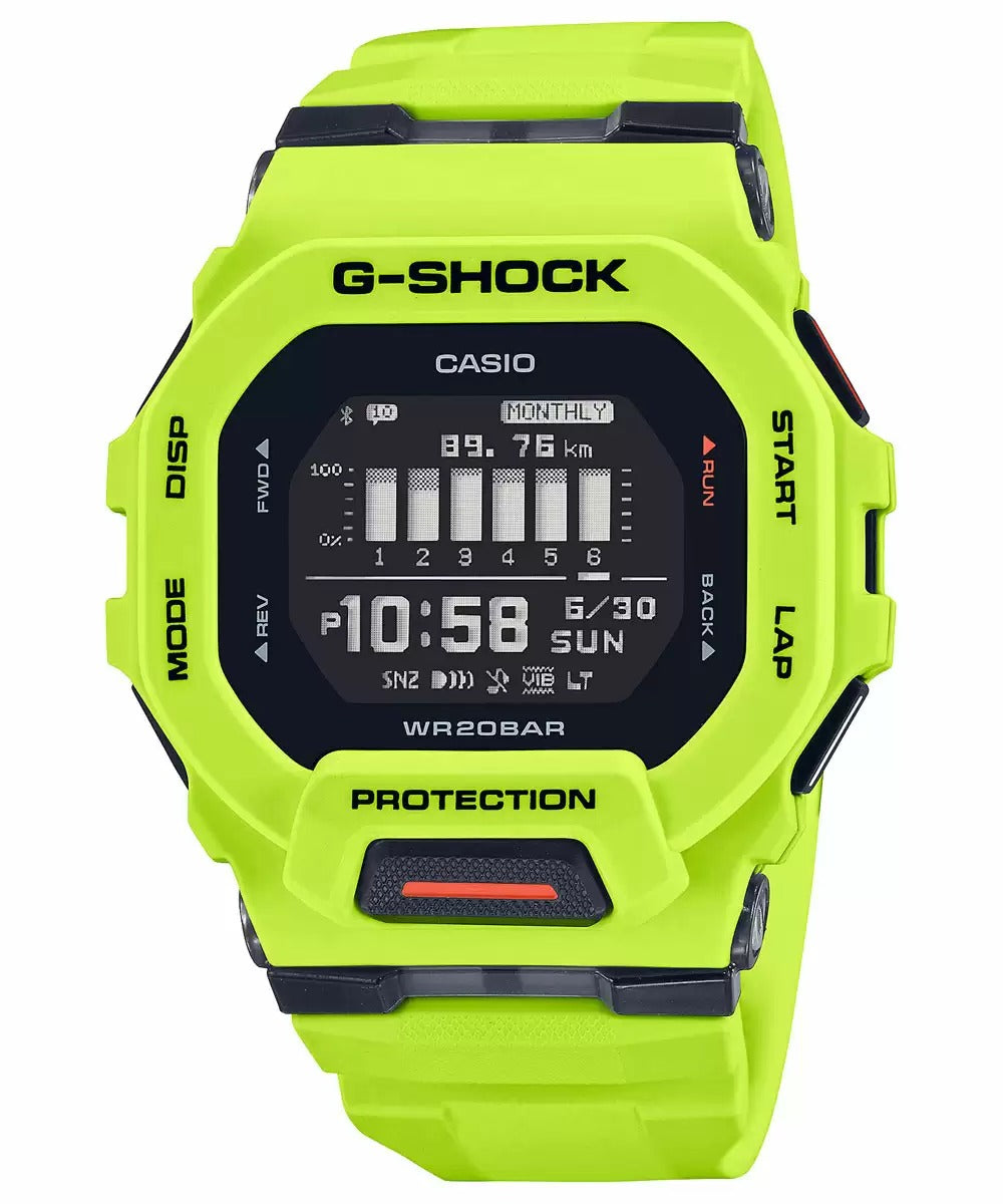 Casio G Shock GBD 200 9DR G1148 Green G Squad Connect Men's Watch