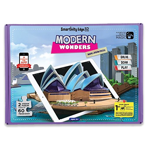 Smartivity EDGE Modern Wonders Augmented Reality Jigsaw Puzzle Pack of 20