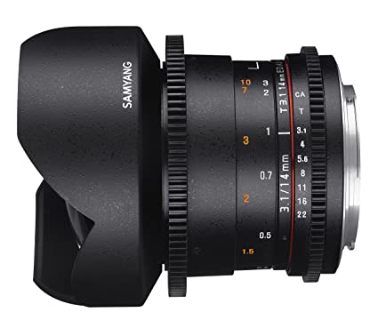 Used Samyang MF 14MM T3.1 VDSLR II Lens for Nikon