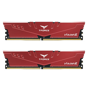 Teamgroup T Force Vulcan Z DDR4 64GB Kit 2x32GB 3600MHz Red