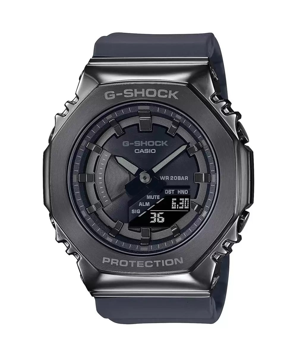 Casio G Shock Gm S2100B 8Adr G1164 Black Metal Covered