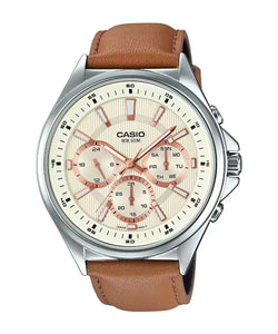 Casio Enticer Analog Off White Dial Men's Watch MTP E303L 9AVDF A1075