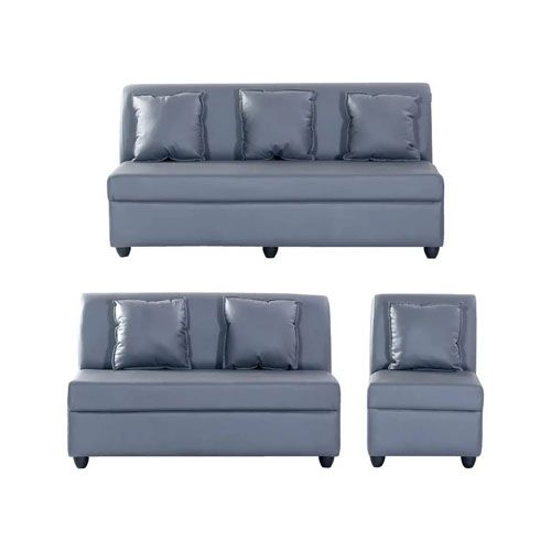 Detec™Delta Leatherette Grey Sofa Set