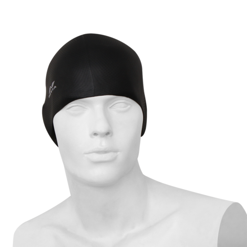 Detec™  NIVIA Pro Silicone Swimming Cap ( Black )