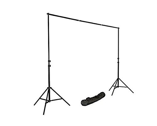 Digiphoto Photography/Filming Backdrop Stand Back Screen Support System, 2in1 KIT for Studio,SoftBox, CFL Holders,DSLR Tripod Head,9ft.(Multicolour)