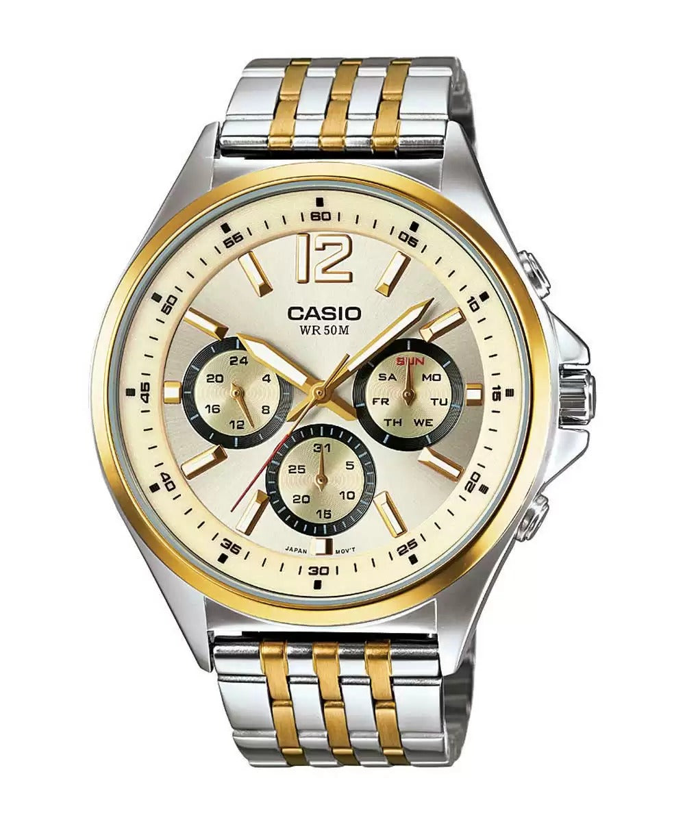 Casio Enticer MTP E303SG 9AVDF A960 FB Multi Dial Men's Watch