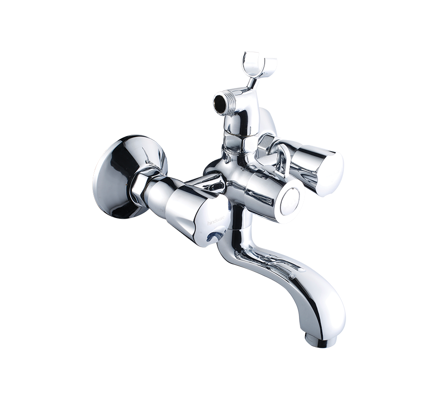 बैसाखी के साथ हिंदवेयर कॉन्टेसा नियो वॉल मिक्सर (F730018)