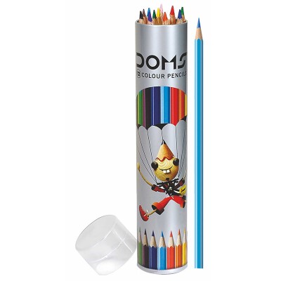 Doms Color Pencils 14 Shades In Tin Box Pack of 50