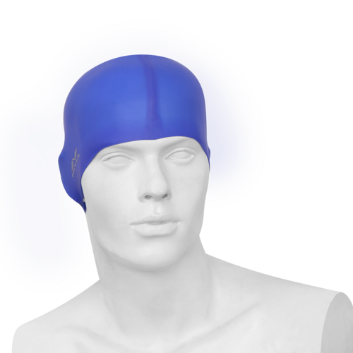Detec™ NIVIA Classic Silicone Adult Swimming Cap (Blue)